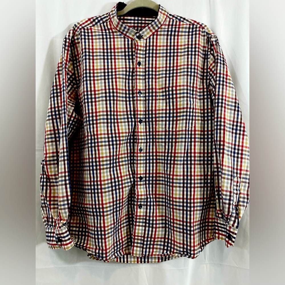 Gorgeous Men’s Tasso Elba Long Sleeve Button Down in Plaid Sz XL/17-17 1/2